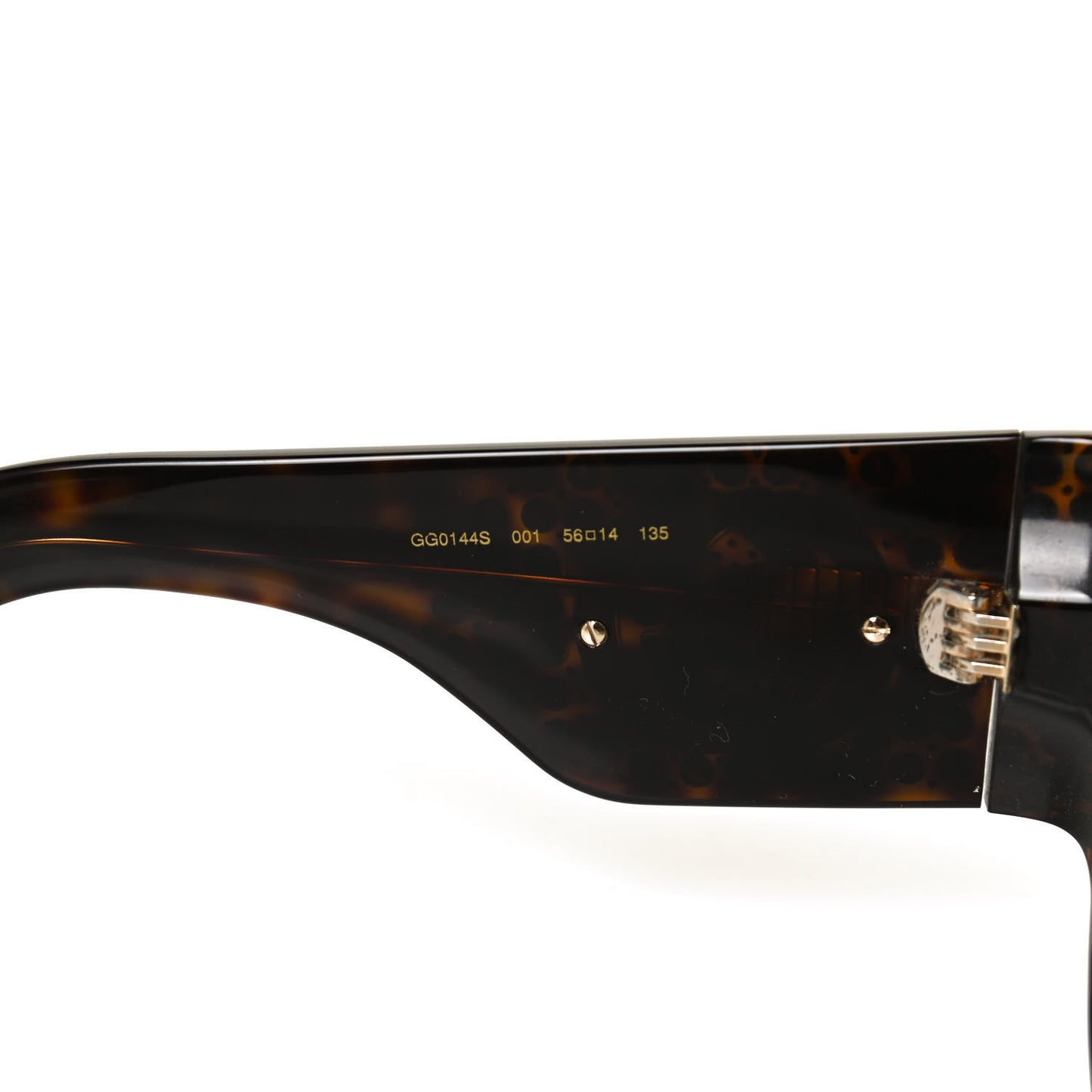 Acetate Crystal Oversize Hollywood Forever Sunglasses GG0144S Tortoiseshell