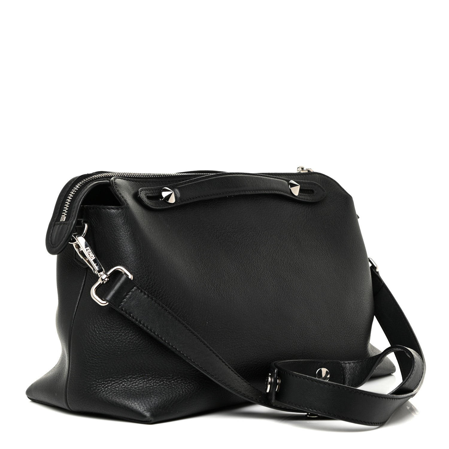 Fendi Vitello Dolce Marmol Large By The Way Boston Bag Black 3 of 21