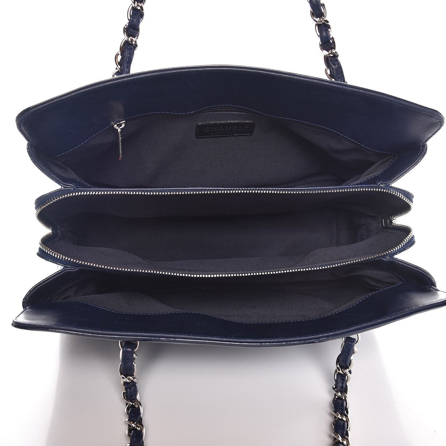 Vinyl Lipstick Ligne Tote Dark Navy Blue
