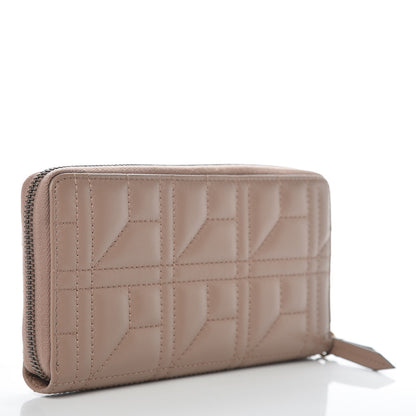 Gucci Calfskin Matelasse Pearly GG Marmont Zip Around Wallet Porcelain Rose 3 of 10