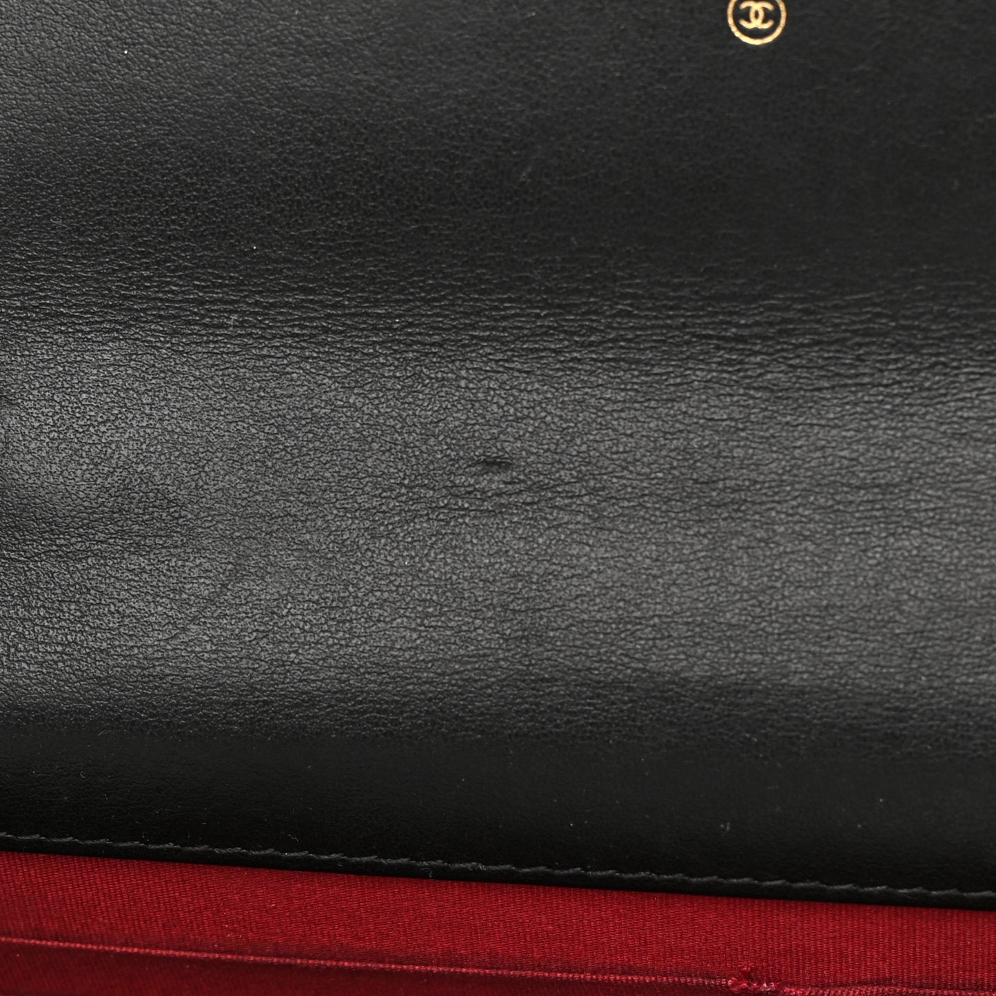 Shiny Goatskin Quilted Chanel 19 Wallet On Chain WOC Black