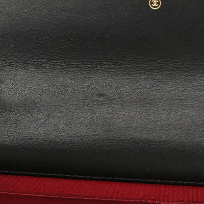Chanel Shiny Goatskin Quilted Chanel 19 Wallet On Chain WOC Black 16 of 23