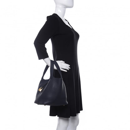 Hermes Taurillon Clemence Picotin Lock 22 MM Bleu Nuit 2 of 10