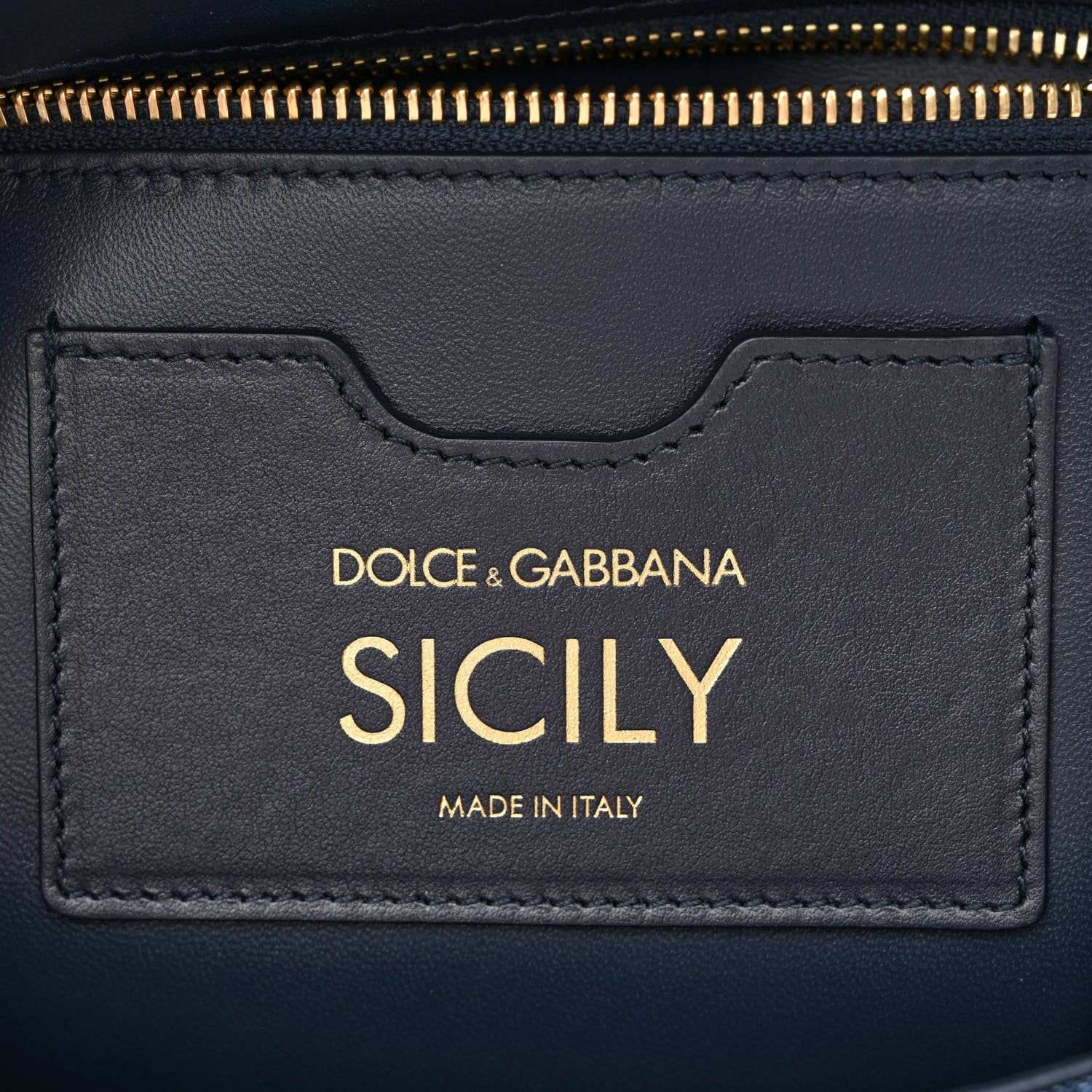 Dolce & Gabbana Calfskin Denim Patchwork Medium Miss Sicily Satchel Blue 6 of 11