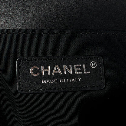 Chanel Calfskin Pearl Tweed Medium Boy Flap Black 6 of 10