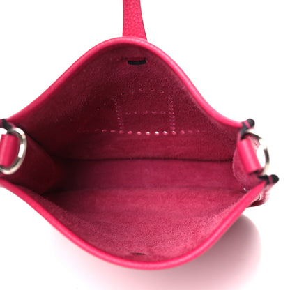 Hermes Taurillon Clemence Evelyne TPM Rose Shocking 5 of 11