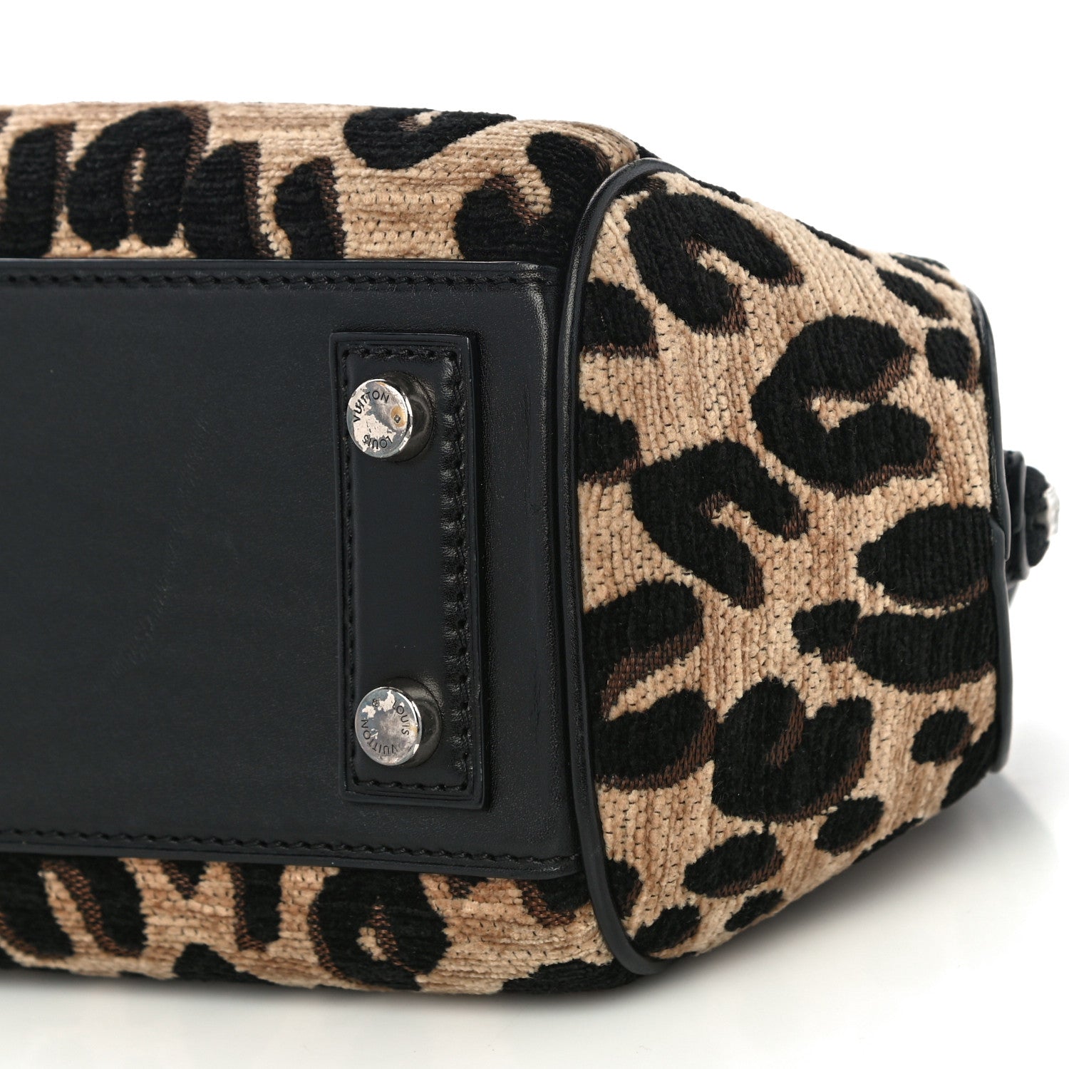 Louis Vuitton Jacquard Velvet Leopard Print Stephen Sprouse Baby Bag 9 of 13