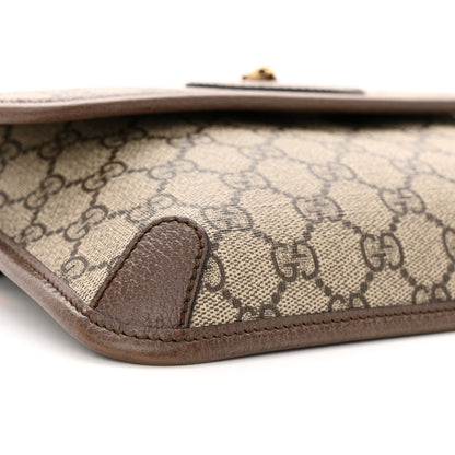 Gucci GG Supreme Monogram Neo Vintage Web Belt Bag Brown 9 of 14