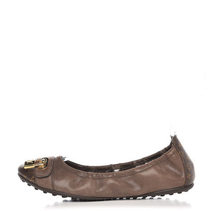 Louis Vuitton Monogram Suede Lucky Ballerina Flats 36.5 Brown 1 of 7
