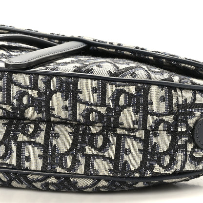 Christian Dior Oblique Saddle Bag Blue 9 of 9