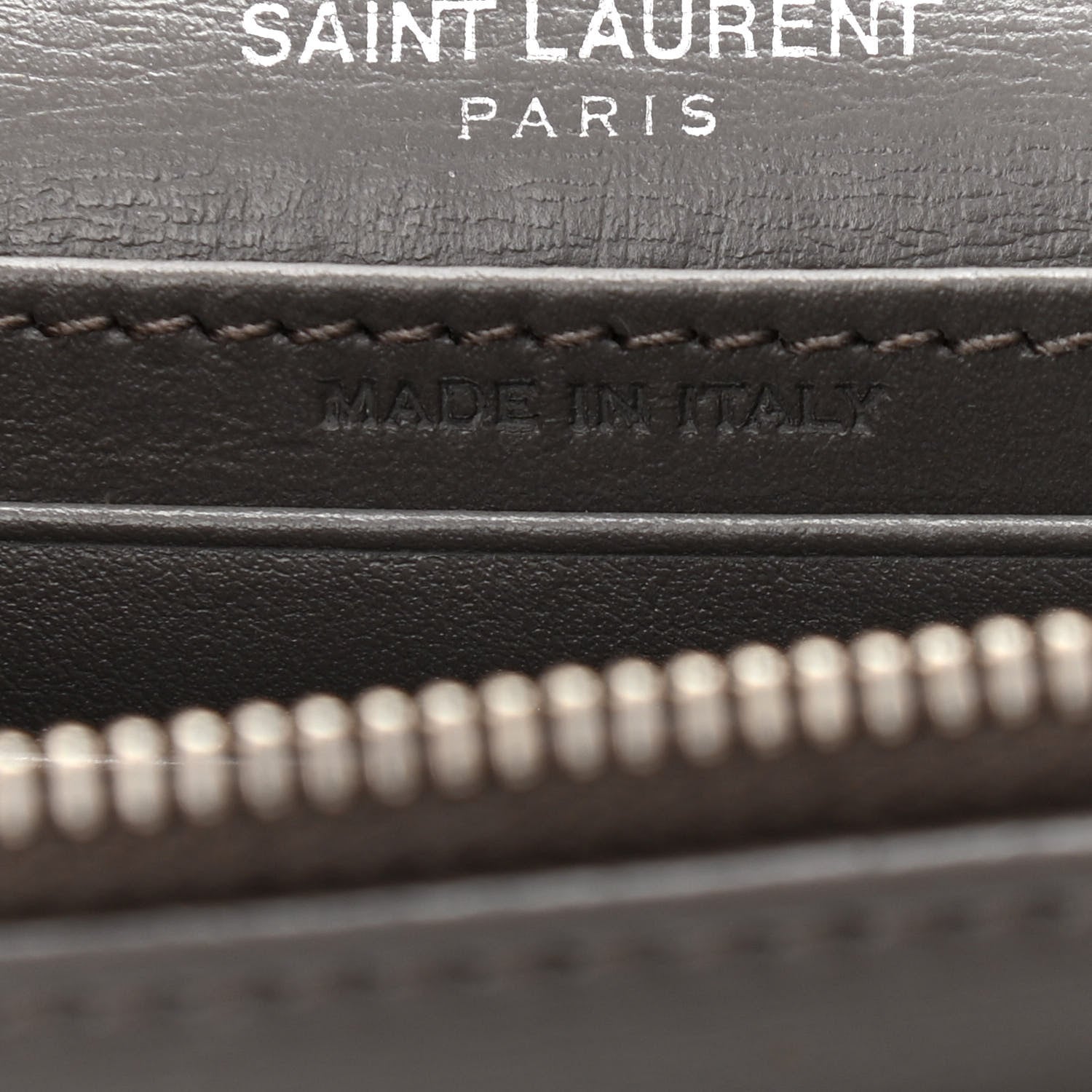 Saint Laurent Calfskin Monogram Sunset Chain Wallet Earth 7 of 17