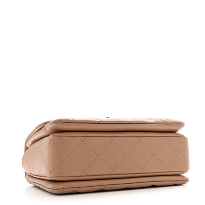 Chanel Caviar Quilted Coco First Flap Beige 4 of 13