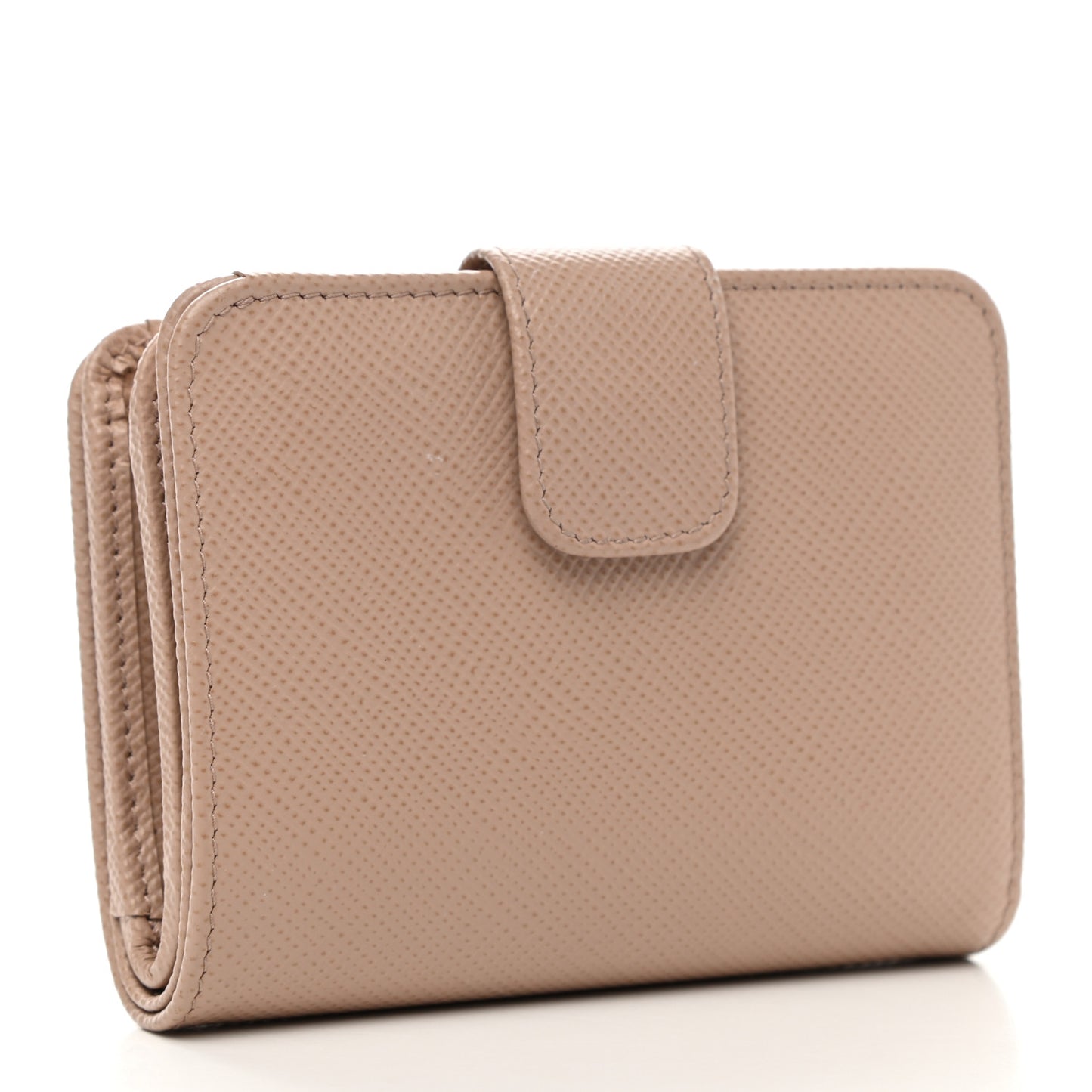 Saffiano Metal Compact Wallet Cipria