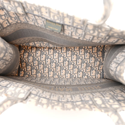 Christian Dior Oblique Medium Book Tote Grey 5 of 10