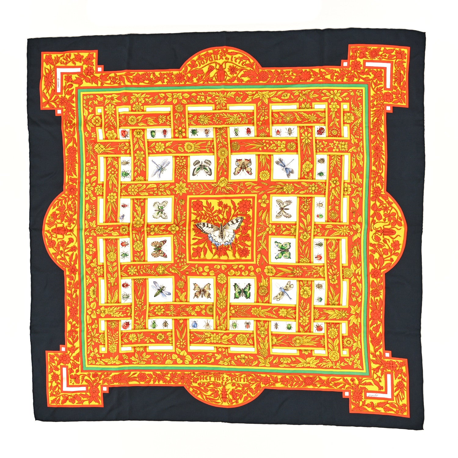 Hermes Silk Joyaux de L'ete Scarf 90 1 of 4