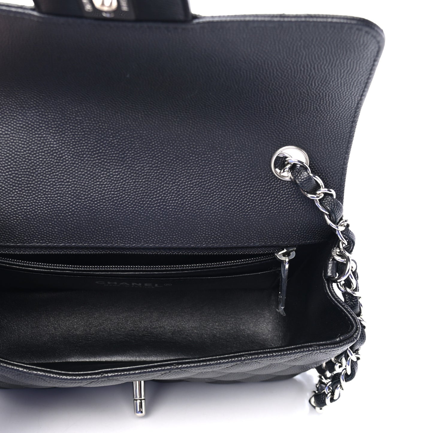 Caviar Quilted Mini Rectangular Flap Black