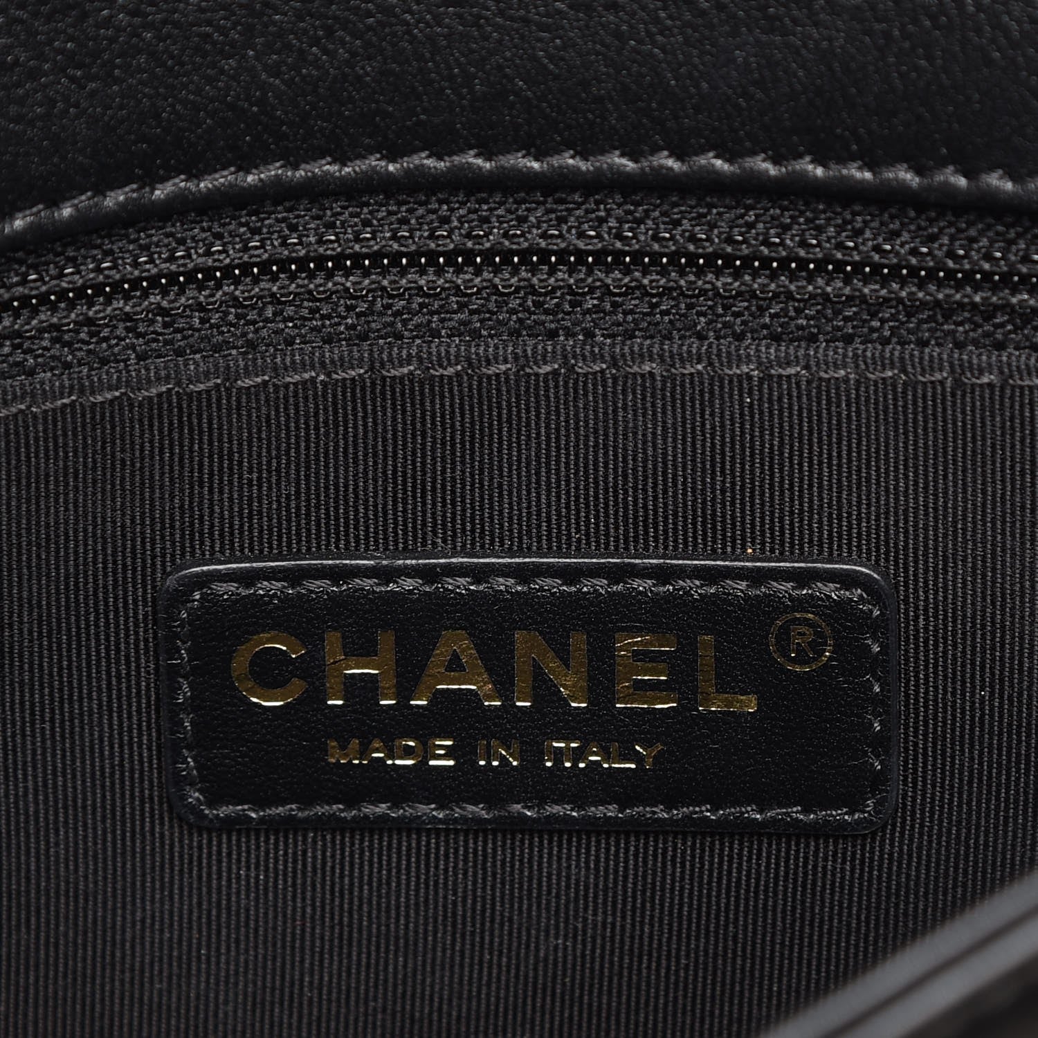 Chanel Calfskin Quilted Medium Graphic Flap Beige Black 6 of 11