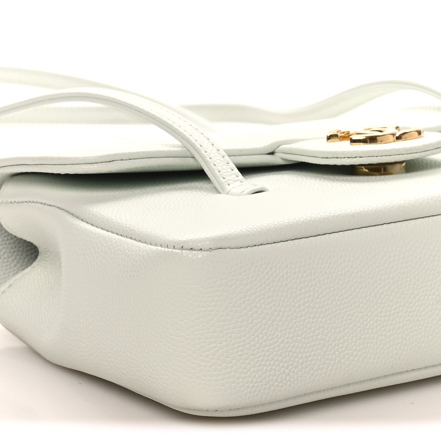 Chanel Shiny Caviar Mini Preppy Coco Shoulder Bag Light Blue 9 of 11