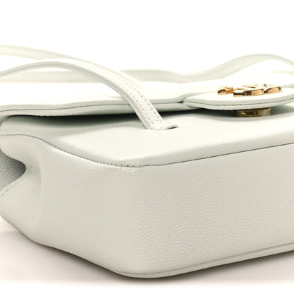 Chanel Shiny Caviar Mini Preppy Coco Shoulder Bag Light Blue 9 of 11