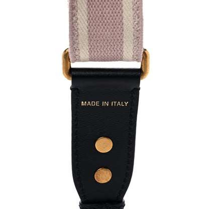 Christian Dior Canvas Embroidered Shoulder Strap Pink Multicolor 3 of 5