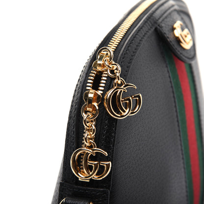 Gucci Calfskin GG Web Small Ophidia Dome Shoulder Bag Black 13 of 20