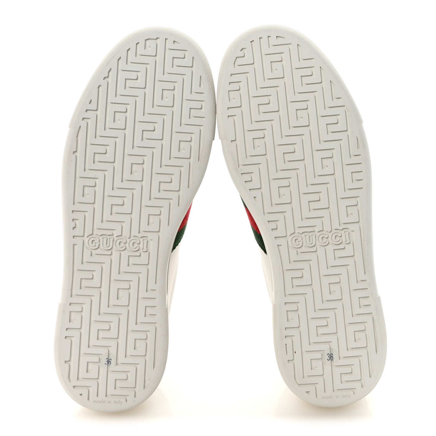 Ultralight Plume Calfskin Web Womens Ace Platform Sneakers 36 White