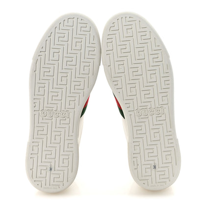 Gucci Ultralight Plume Calfskin Web Womens Ace Platform Sneakers 36 White 6 of 10