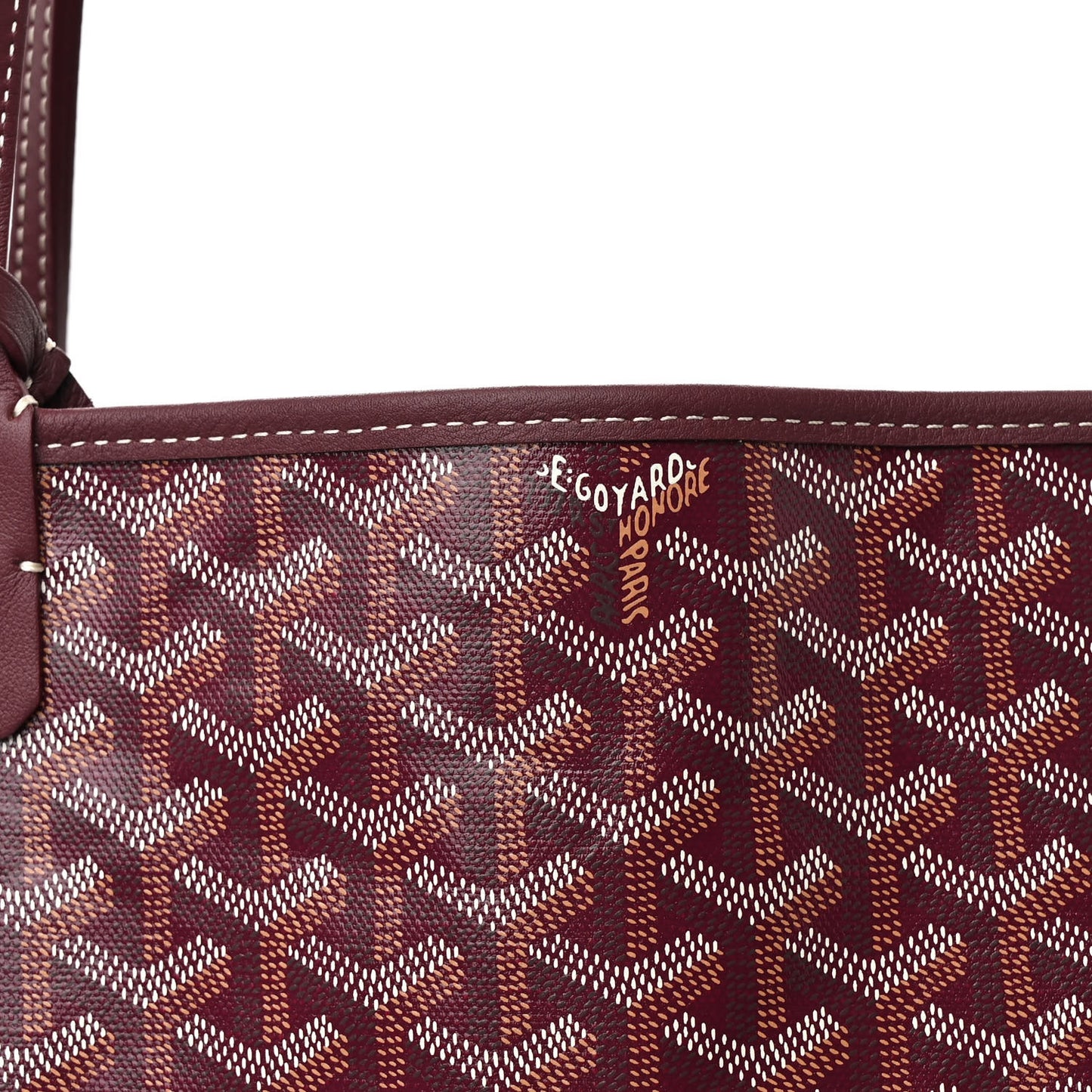 Goyardine Reversible Anjou GM Burgundy
