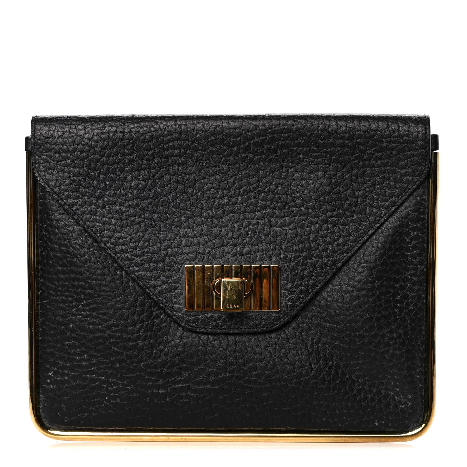 Chloe Grained Calfskin Sally Clutch Black 1 of 5