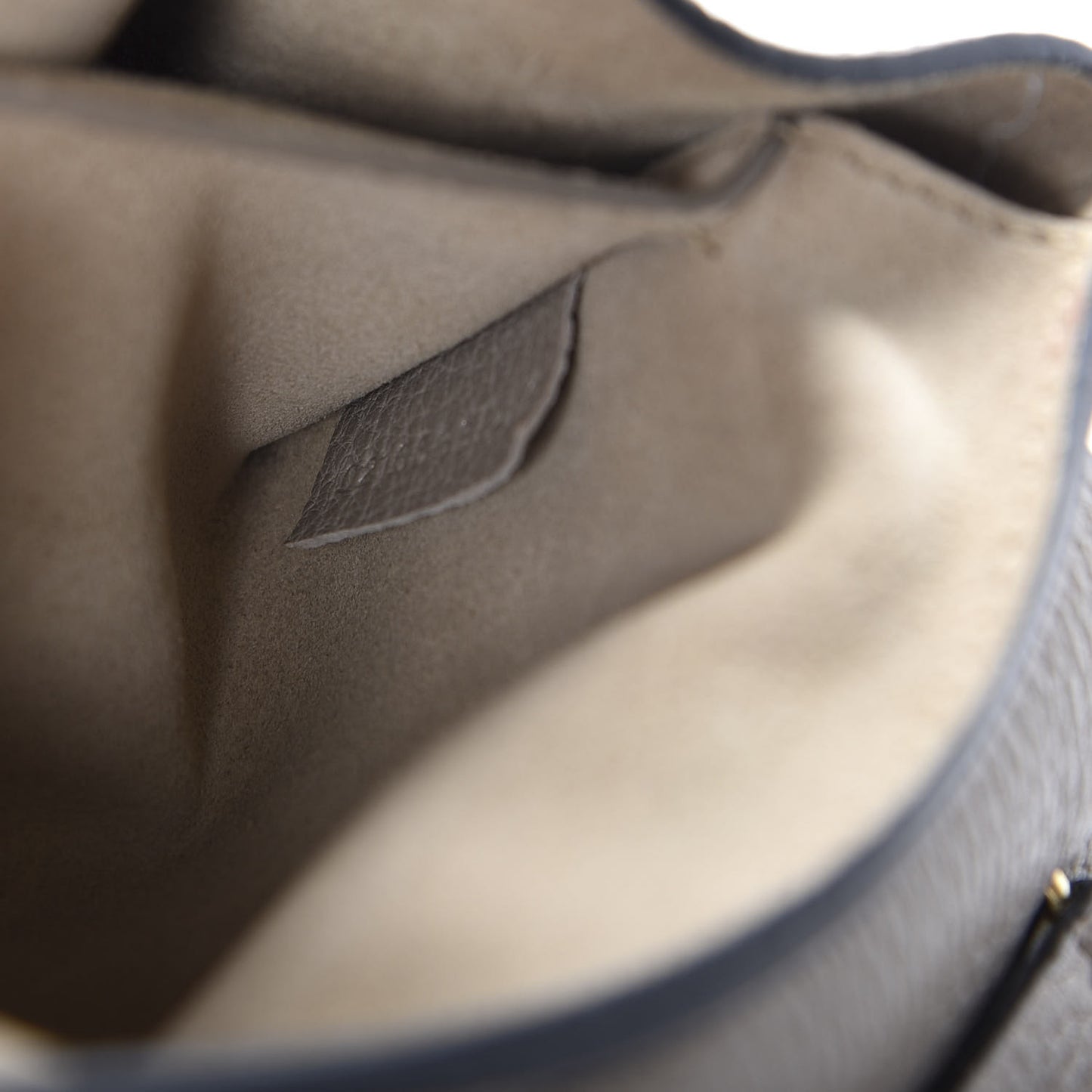 Grained Lambskin Mini Drew Shoulder Bag Motty Grey