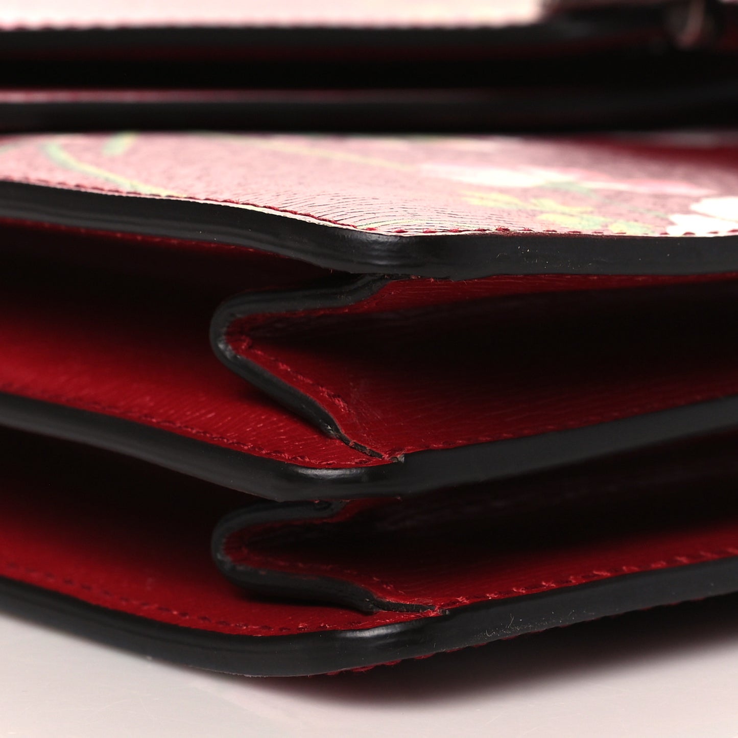 Calfskin Blooms Print Medium Dionysus Shoulder Bag Romantic Cherry Multicolor