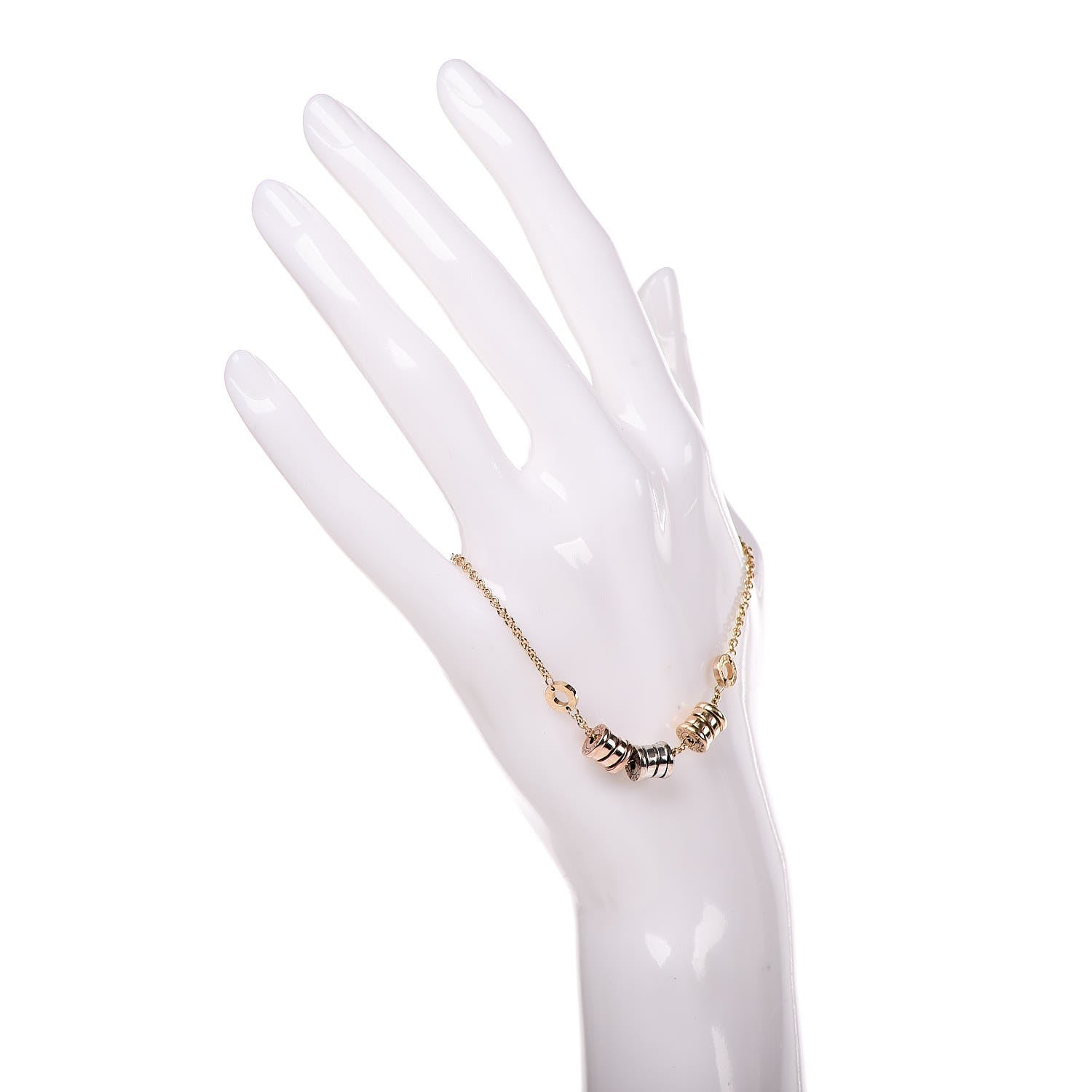 Bulgari 18K Yellow Rose White Gold B.Zero1 Bracelet 2 of 5