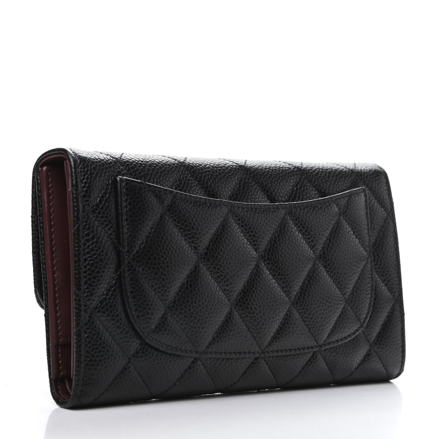 Chanel Caviar Quilted Large Flap Wallet Black 3 of 10