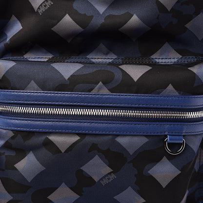 MCM Nylon Camo Dieter Medium Backpack Estate Blue 10 of 10
