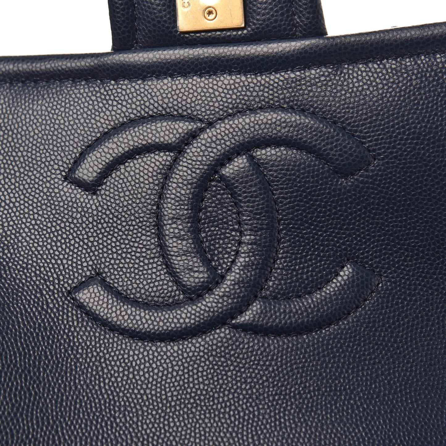 Caviar Quilted Medium Sweet Classic Flap Navy Blue