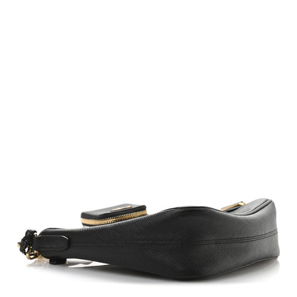 Prada Saffiano Lux Re-Edition 2005 Shoulder Bag Black 4 of 14