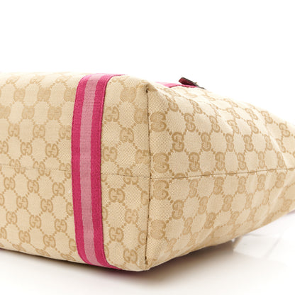 Gucci Monogram Medium Jolicoeur Tote Pink 11 of 14