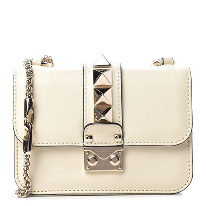 Valentino Garavani Vitello Mini Glam Lock Rockstud Flap White 1 of 12