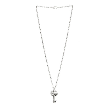 Gucci Sterling Silver Double G Key Pendant Necklace 3 of 5