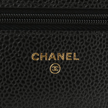 Chanel Caviar Quilted Wallet On Chain WOC Black 6 of 10