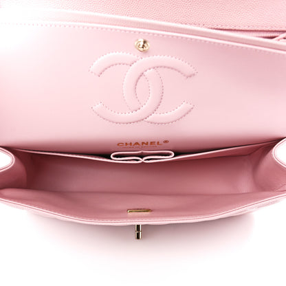 Chanel Caviar Quilted Medium Double Flap Light Pink 5 of 12