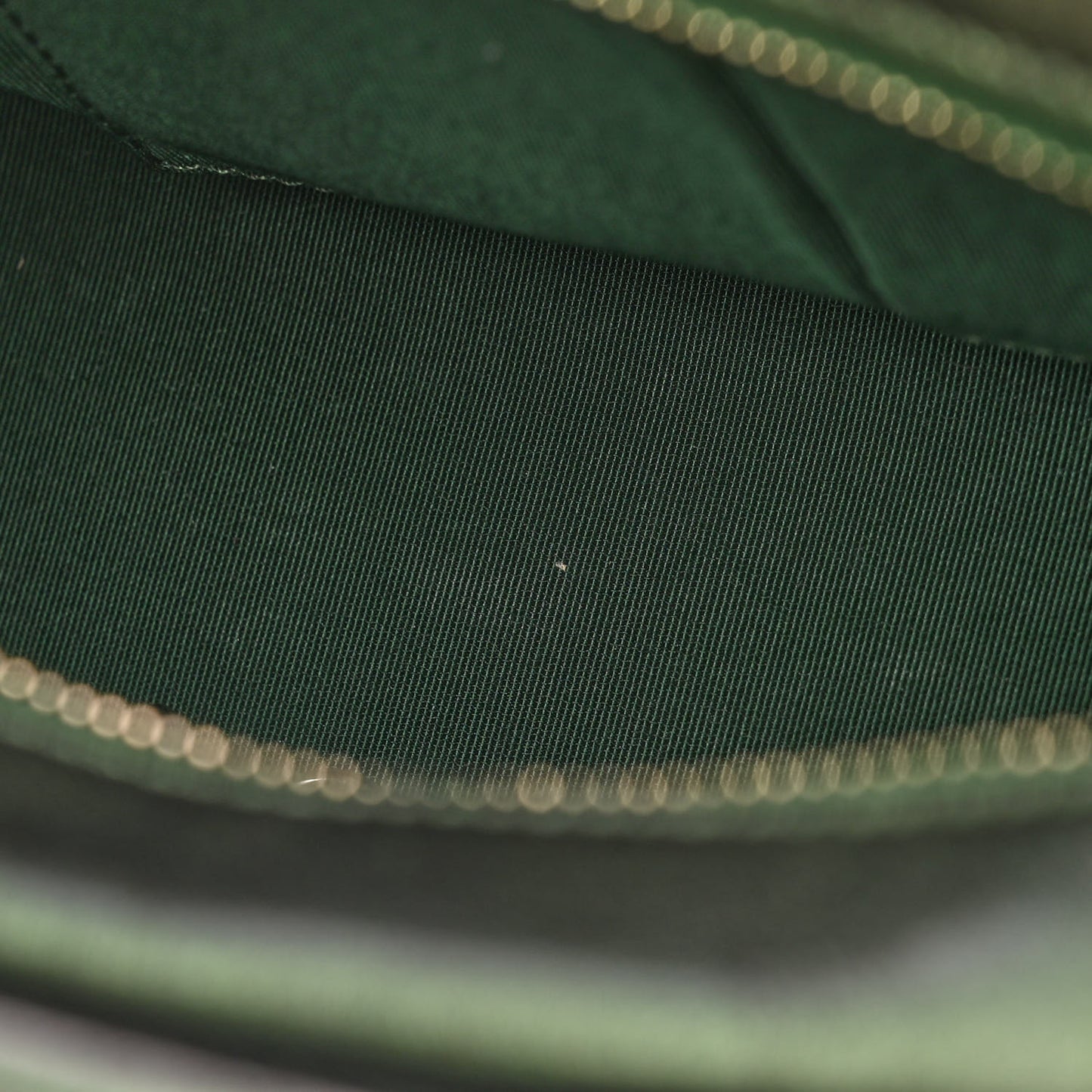 Metallic Calfskin Chevron Quilted Small Gabrielle Hobo Green