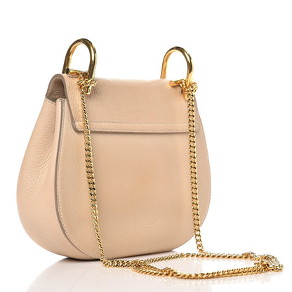 Chloe Grained Lambskin Mini Drew Shoulder Bag Abstract White 3 of 9