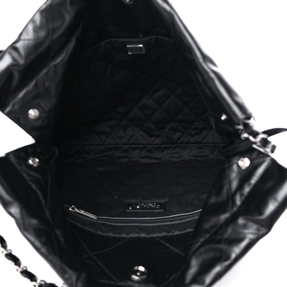 Chanel Shiny Calfskin Quilted Small Chanel 22 Black 6 of 10
