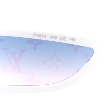 Louis Vuitton Acetate Monogram Sideway Sunglasses Z1452U White 6 of 8
