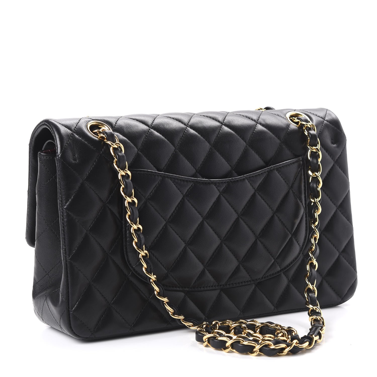 Chanel Lambskin Quilted Medium Double Flap Black 3 of 12