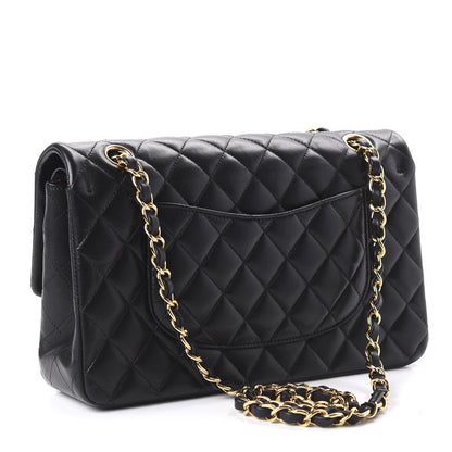 Chanel Lambskin Quilted Medium Double Flap Black 3 of 11