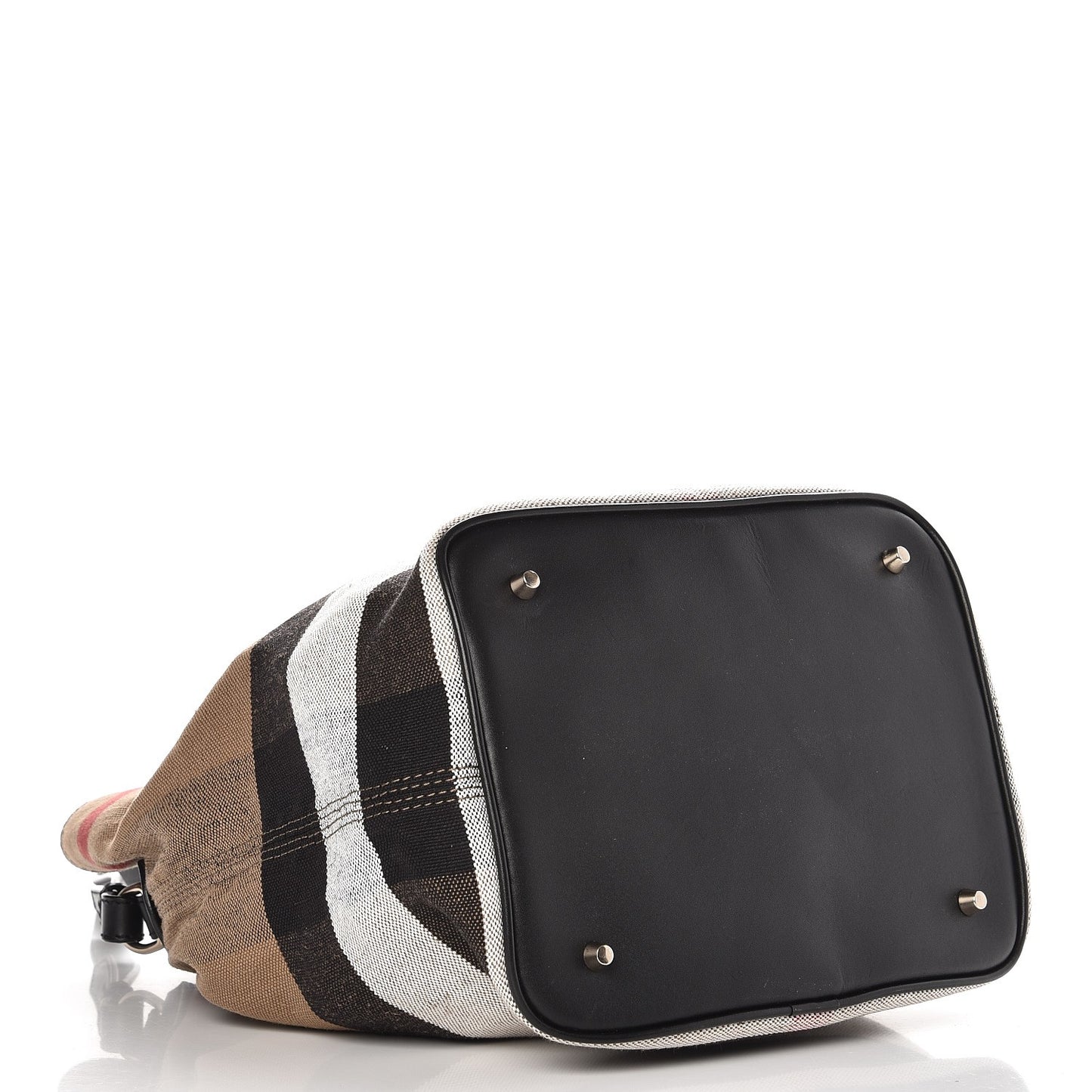 Canvas Mega Check Medium Ashby Hobo Black