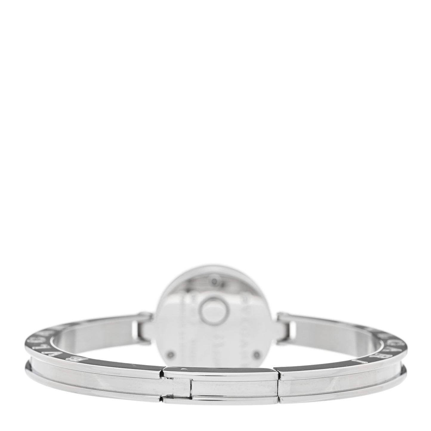 Stainless Steel Diamond Bezel 22mm B.Zero1 Quartz Watch White