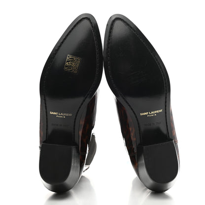 Saint Laurent Patent Tartaruga Chelsea Boots 37 Manto Naturale 5 of 10